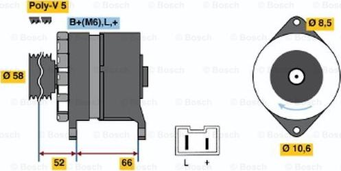 BOSCH 0 986 034 810 - Alternatore www.autoricambit.com