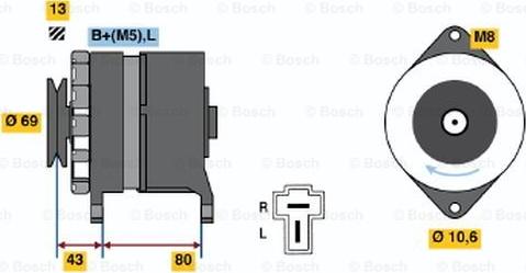 BOSCH 0 986 034 301 - Alternatore www.autoricambit.com