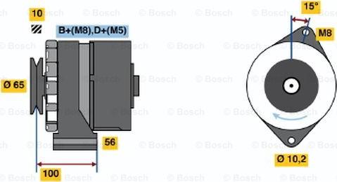 BOSCH 0 986 034 250 - Alternatore www.autoricambit.com