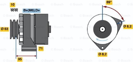 BOSCH 0 986 034 700 - Alternatore www.autoricambit.com