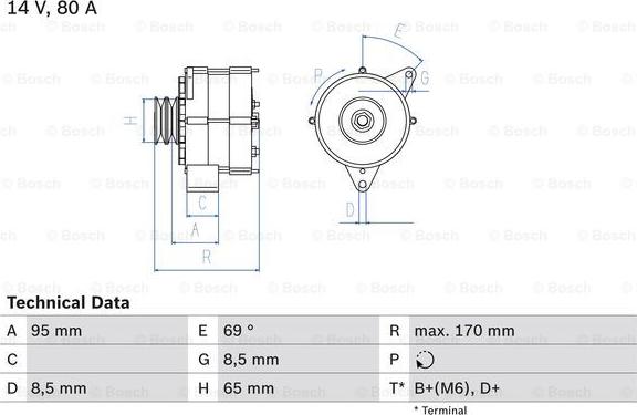 BOSCH 0 986 034 710 - Alternatore www.autoricambit.com