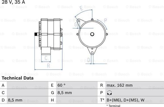 BOSCH 0 986 035 910 - Alternatore www.autoricambit.com