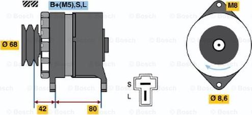 BOSCH 0 986 035 431 - Alternatore www.autoricambit.com