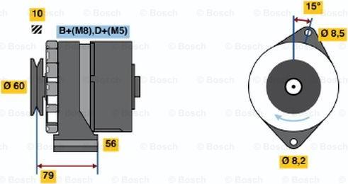 BOSCH 0 986 035 010 - Alternatore www.autoricambit.com