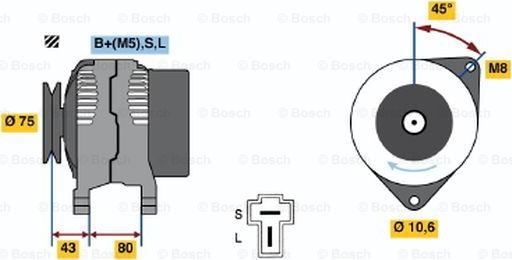 BOSCH 0 986 035 301 - Alternatore www.autoricambit.com