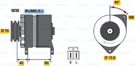 BOSCH 0 986 035 331 - Alternatore www.autoricambit.com