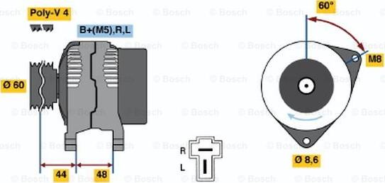 BOSCH 0 986 035 291 - Alternatore www.autoricambit.com