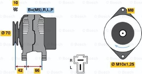 BOSCH 0 986 035 791 - Alternatore www.autoricambit.com