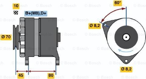 BOSCH 0 986 035 750 - Alternatore www.autoricambit.com