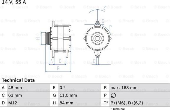 BOSCH 0 986 035 760 - Alternatore www.autoricambit.com