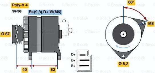 BOSCH 0 986 036 581 - Alternatore www.autoricambit.com