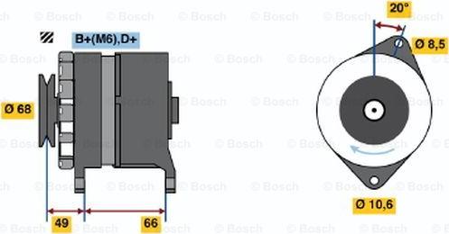 BOSCH 0 986 036 841 - Alternatore www.autoricambit.com