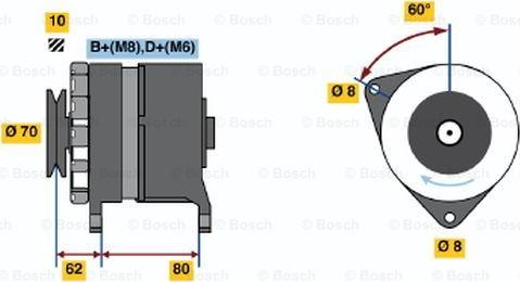 BOSCH 0 986 036 770 - Alternatore www.autoricambit.com