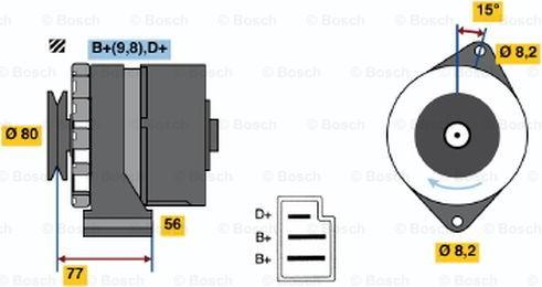 BOSCH 0 986 030 750 - Alternatore www.autoricambit.com