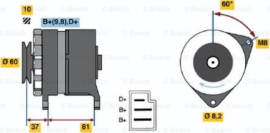 BOSCH 0 986 030 780 - Alternatore www.autoricambit.com