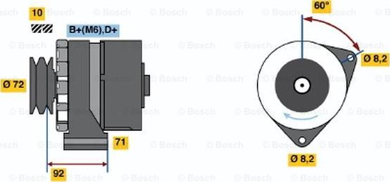 BOSCH 0 986 030 730 - Alternatore www.autoricambit.com