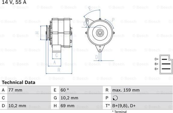 BOSCH 0 986 030 720 - Alternatore www.autoricambit.com