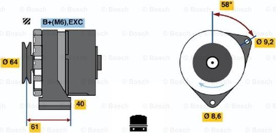 BOSCH 0 986 031 931 - Alternatore www.autoricambit.com