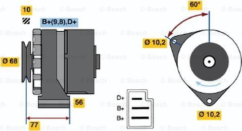 BOSCH 0 986 031 420 - Alternatore www.autoricambit.com