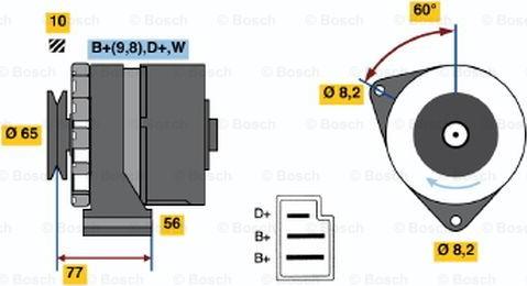 BOSCH 0 986 031 510 - Alternatore www.autoricambit.com