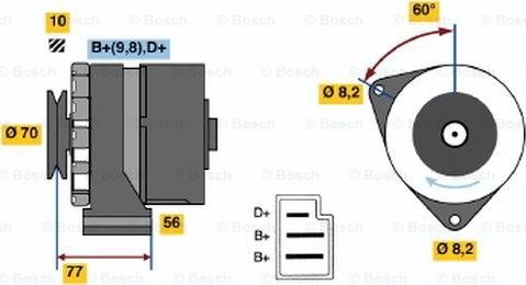 BOSCH 0 986 031 390 - Alternatore www.autoricambit.com