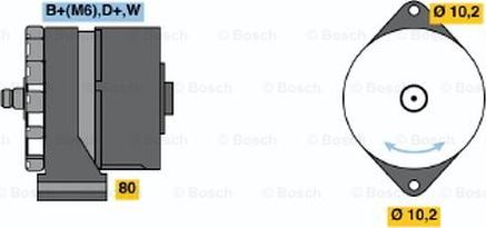 BOSCH 0 986 031 250 - Alternatore www.autoricambit.com