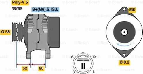 BOSCH 0 986 038 481 - Alternatore www.autoricambit.com