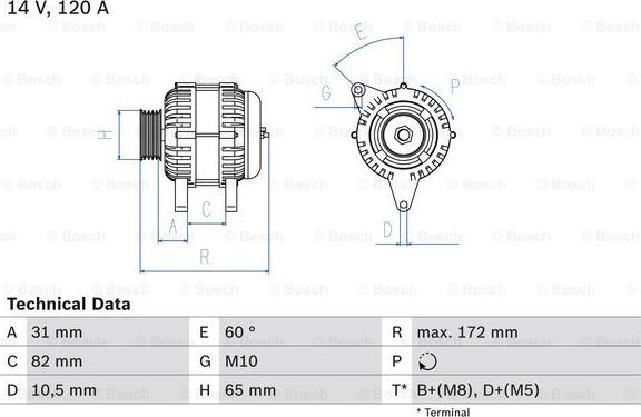 BOSCH 0 986 038 180 - Alternatore www.autoricambit.com