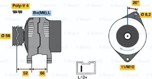 BOSCH 0 986 038 831 - Alternatore www.autoricambit.com