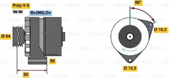 BOSCH 0 986 033 900 - Alternatore www.autoricambit.com