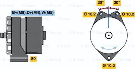 BOSCH 0 986 033 100 - Alternatore www.autoricambit.com