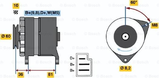 BOSCH 0 986 033 860 - Alternatore www.autoricambit.com