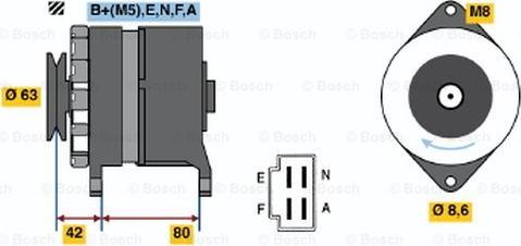 BOSCH 0 986 032 451 - Alternatore www.autoricambit.com