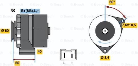 BOSCH 0 986 032 080 - Alternatore www.autoricambit.com