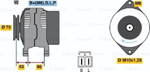 BOSCH 0 986 037 491 - Alternatore www.autoricambit.com