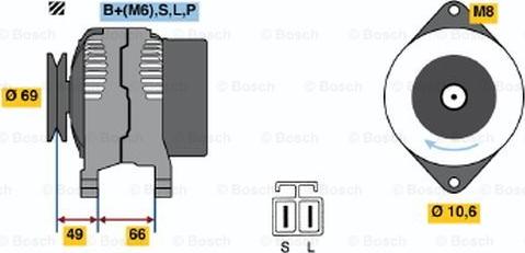 BOSCH 0 986 037 691 - Alternatore www.autoricambit.com