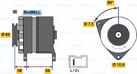 BOSCH 0 986 037 051 - Alternatore www.autoricambit.com