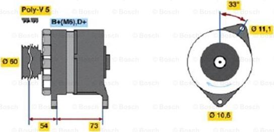 BOSCH 0 986 037 160 - Alternatore www.autoricambit.com