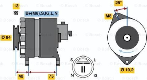 BOSCH 0 986 037 841 - Alternatore www.autoricambit.com