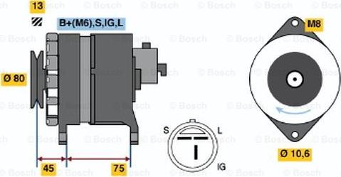 BOSCH 0 986 037 831 - Alternatore www.autoricambit.com