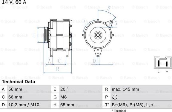 BOSCH 0 986 037 321 - Alternatore www.autoricambit.com