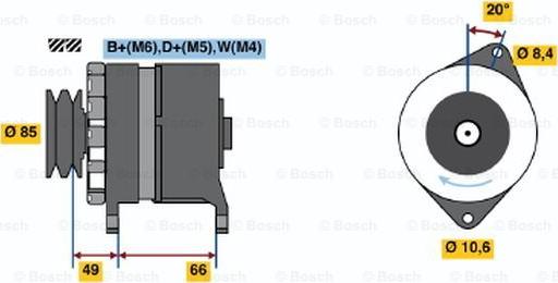 BOSCH 0 986 037 251 - Alternatore www.autoricambit.com