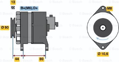 BOSCH 0 986 037 210 - Alternatore www.autoricambit.com