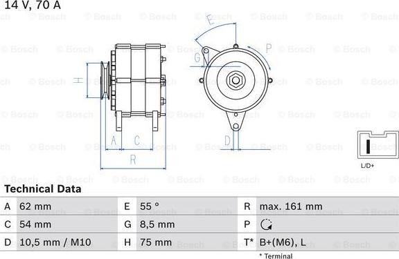 BOSCH 0 986 037 791 - Alternatore www.autoricambit.com