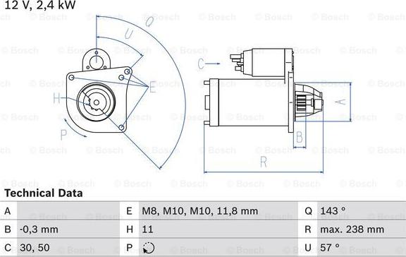 BOSCH 0 986 029 060 - Motorino d'avviamento www.autoricambit.com