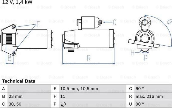 BOSCH 0 986 029 080 - Motorino d'avviamento www.autoricambit.com