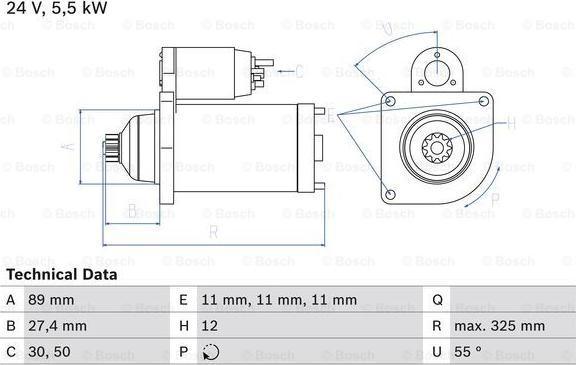 BOSCH 0 986 024 660 - Motorino d'avviamento www.autoricambit.com