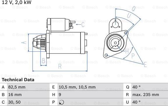 BOSCH 0 986 024 090 - Motorino d'avviamento www.autoricambit.com