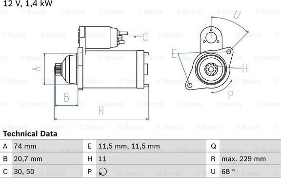 BOSCH 0 986 024 280 - Motorino d'avviamento www.autoricambit.com