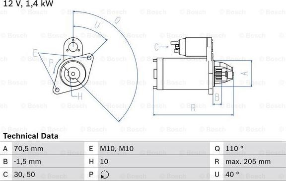 BOSCH 0 986 025 960 - Motorino d'avviamento www.autoricambit.com